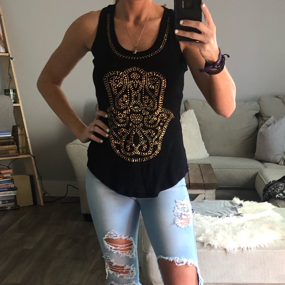 FREE Gold sequin tank top with purchase